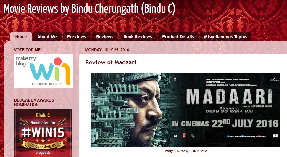 movie reviews by bindu