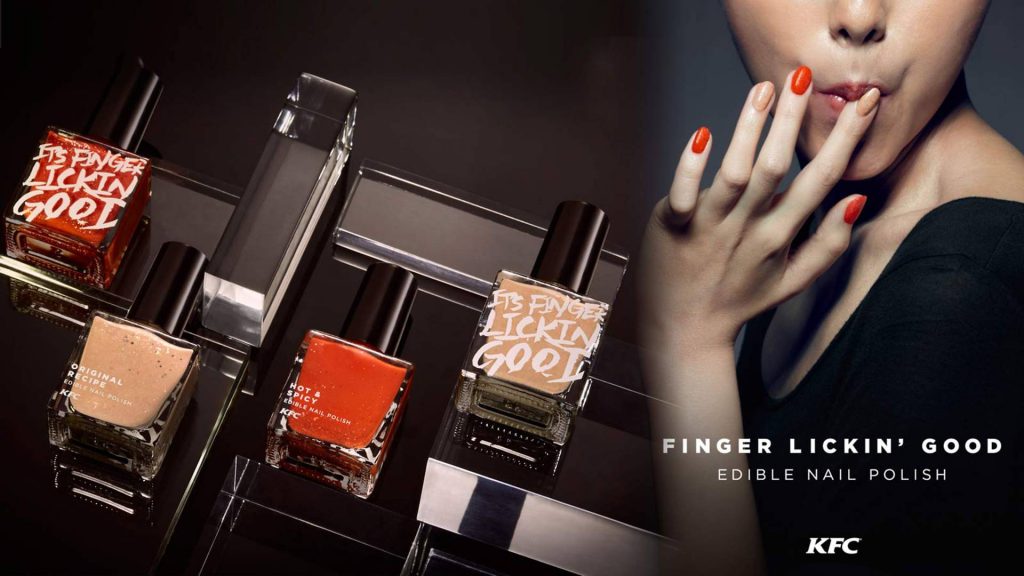 Kfc Launch Edible Nail Polish That Tastes Like Fried Chickenlike Really O Baggout 2972