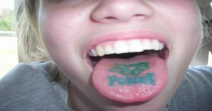 tongue tattoo images