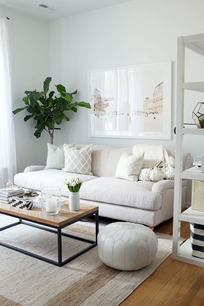 Living Room Inspiration  How To Style a White Sofa