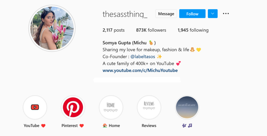 thesassthing instagram account of Somya Gupta