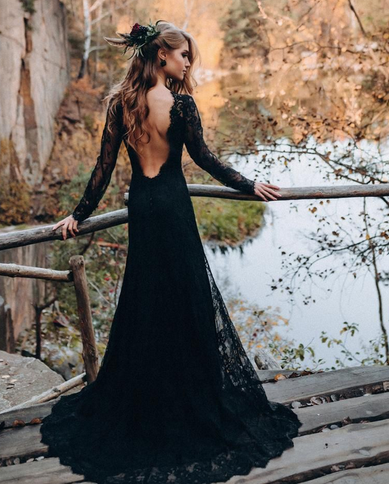Backless Long Frock