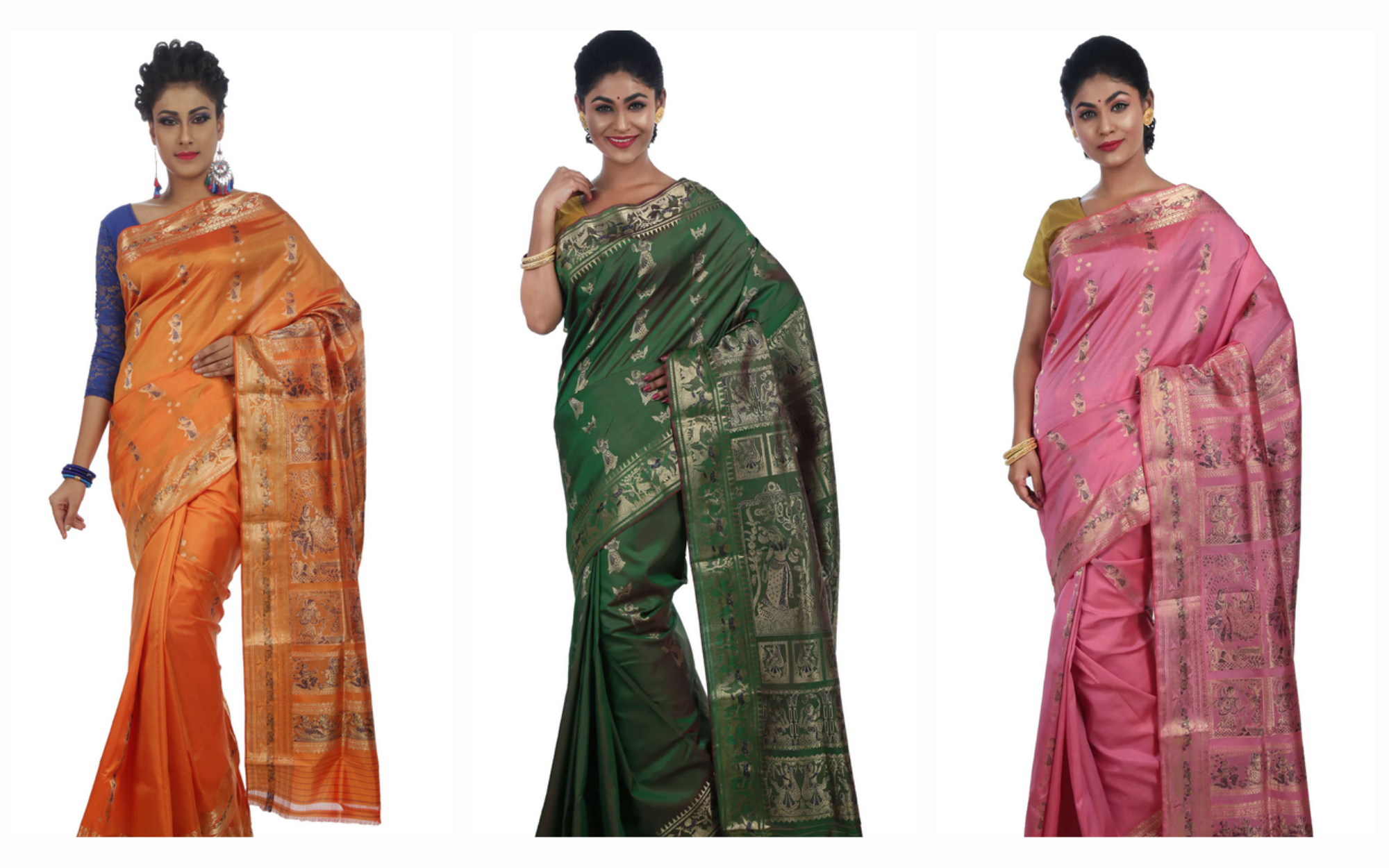 Trandy Softy Silk Kovai Pattu Saree Gold Jari With Designer Unstitched  Blouse