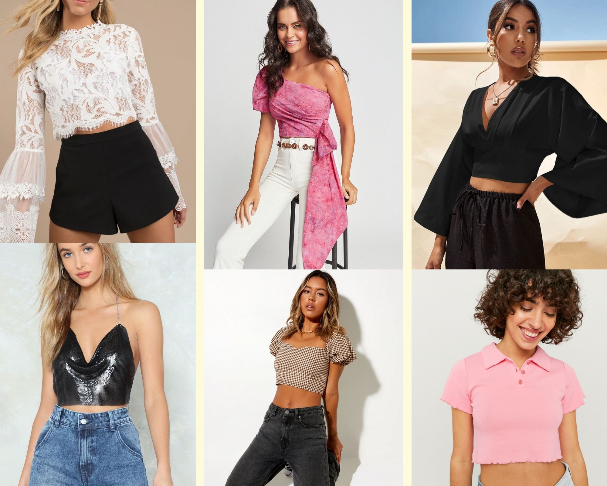Different types of croptops with their name, part-2