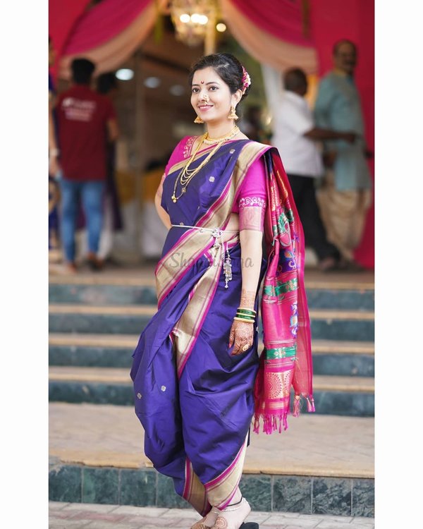 Gorgeous Sarees That Maharashtrian Brides Can Pick Which Are Not Paithanis!  | WedMeGood