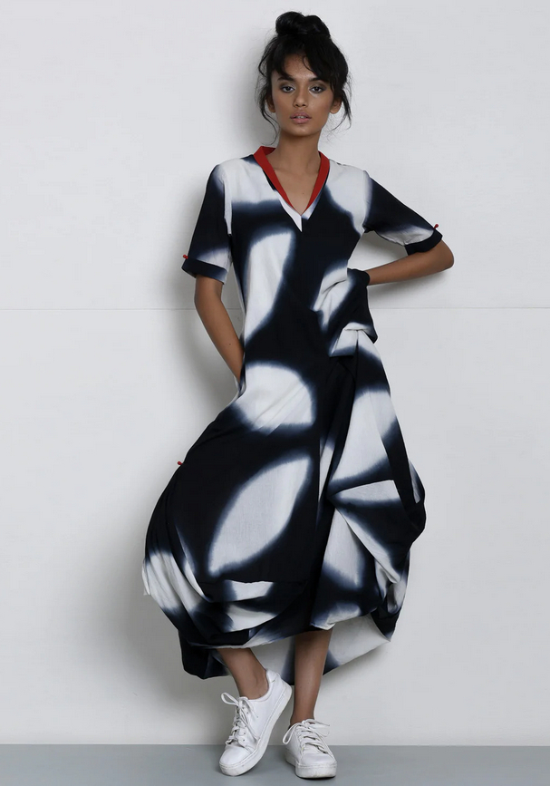 CLOUDGAZER shibori handloom dress