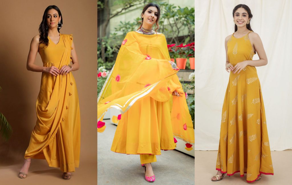 Top 30 dresses for haldi ceremony to leave everyone awestruck!