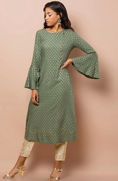 IRIKA  A jacket styled high slit gown with cigarette pants  NEEROSH