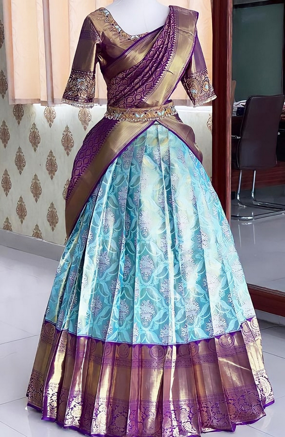Half Saree Design • Anaya Designer Studio | Sarees, Gowns And Lehenga Choli