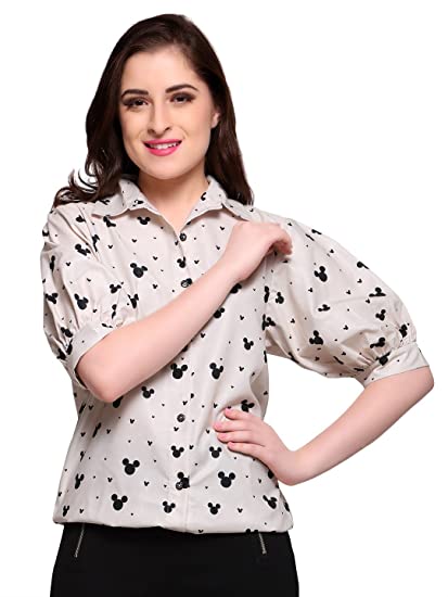 PUFF SLEEVES SHIRT FOR LADIES