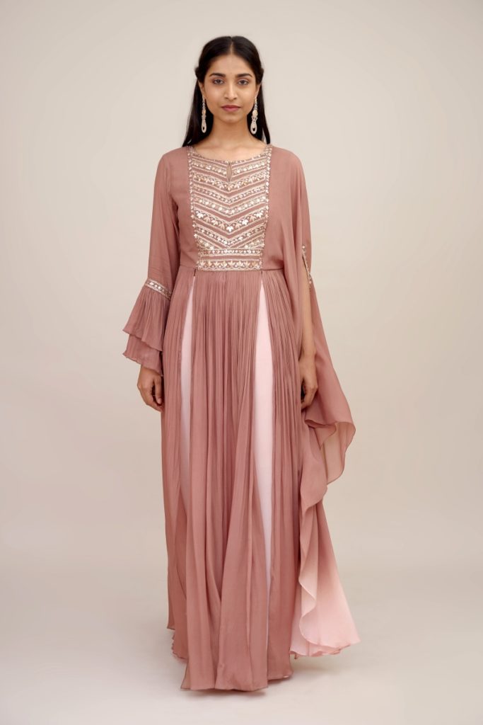 CREPE PALAZZO SUITS FOR PARTY WEAR
