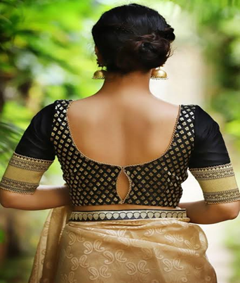 Wide Back With Small Slit Blouse Pattern 