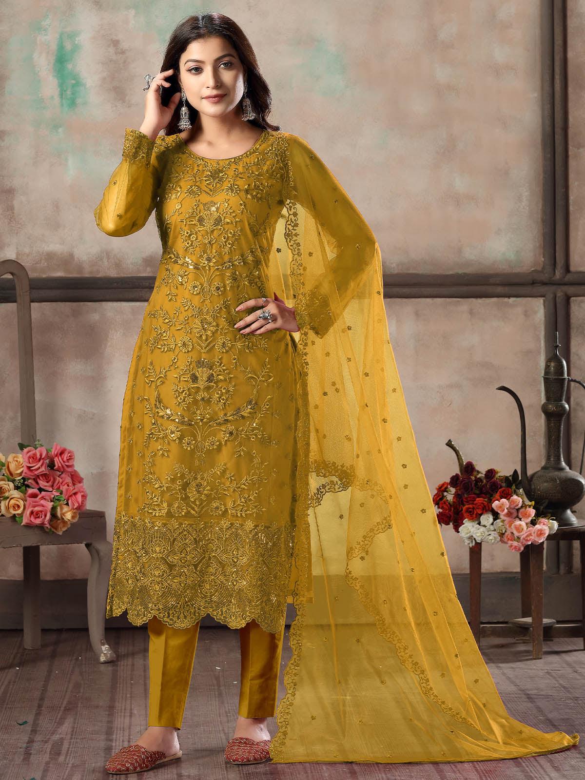 Buy Salwar Kameez Straight Pant Suit For Wedding  Bridal