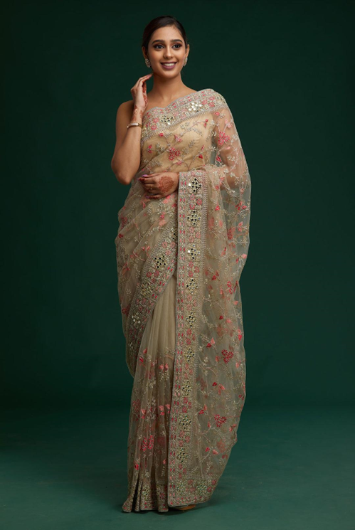 what to wear on pag phera
Flawless Net Saree 