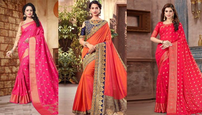 silk saree looks for party