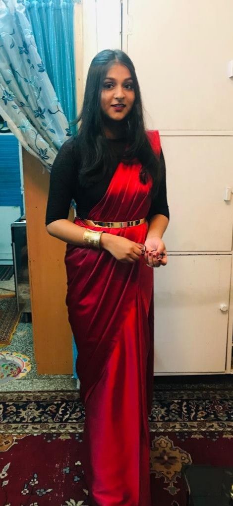 farewell party saree look