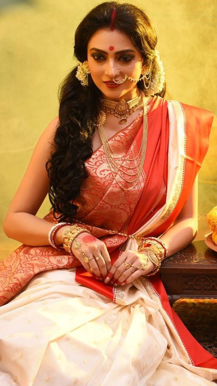 how to wear bengali saree