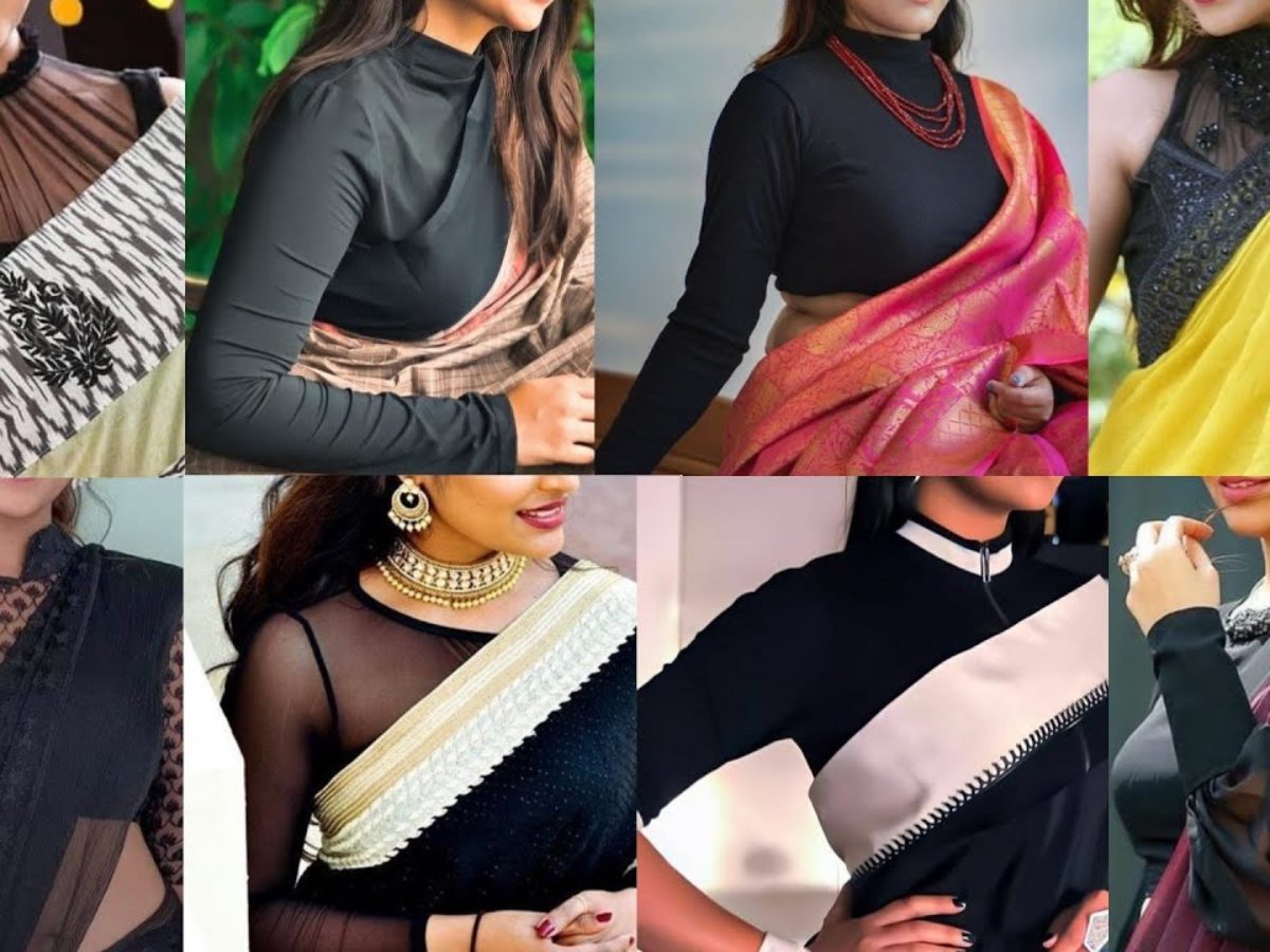 Tips to flaunt the high neck blouses in style!! – South India Fashion
